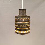 Danish ceramic hanging lamp, designed by Jette Hellerøe, in the 1970s.