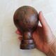 Antique wooden stair railing ball turned