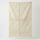 Berber rug with white diamonds 150x250 cm