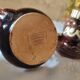 Duo of vintage ceramic candlesticks from Alsace, Obernai