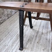 XXL trestle farm table 4m and its benches