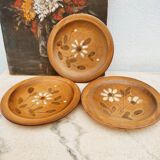 3 Vallauris ceramic plates