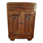 Confiturier en noyer – meuble de rangement ancien 1930-40