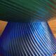 Vintage Glass Blown Fruit Bowl – Blue and Green Design Centrepiece