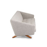 Danish midcentury modern ML-90 reupholstered sofa by Illum Wikkelsø for Michael Laursen, 1960s