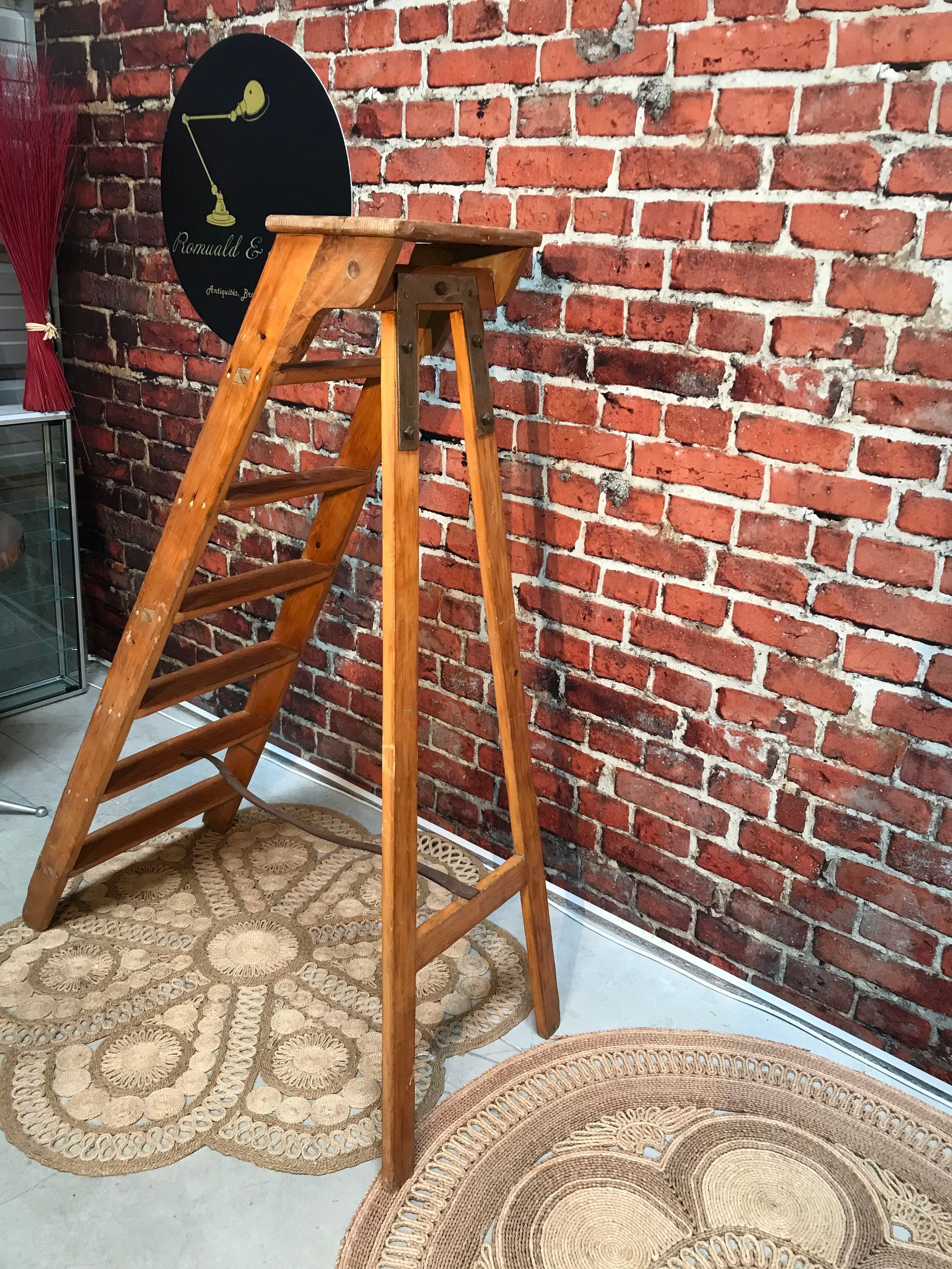 Wooden stepladder