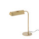 Lampe de bibliothèque en laiton doré, années 1970