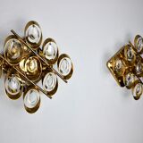 Pair of wall lamps Oscar Torlasco, Italy, 1970