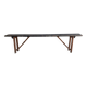 Banc de guinguette pliant tout en bois - vintage mi-XXe