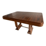 Art Deco table, lyre base, 1930s