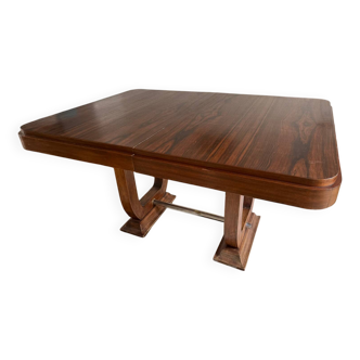 Art Deco table, lyre base, 1930s