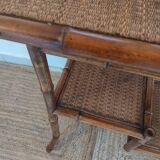 Side table art nouveau bamboo