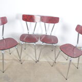 Chaises en formica 1960