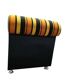Fauteuil vintage à rayures orange space age / fauteuil une place