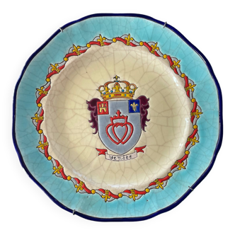 Longwy enamel plate