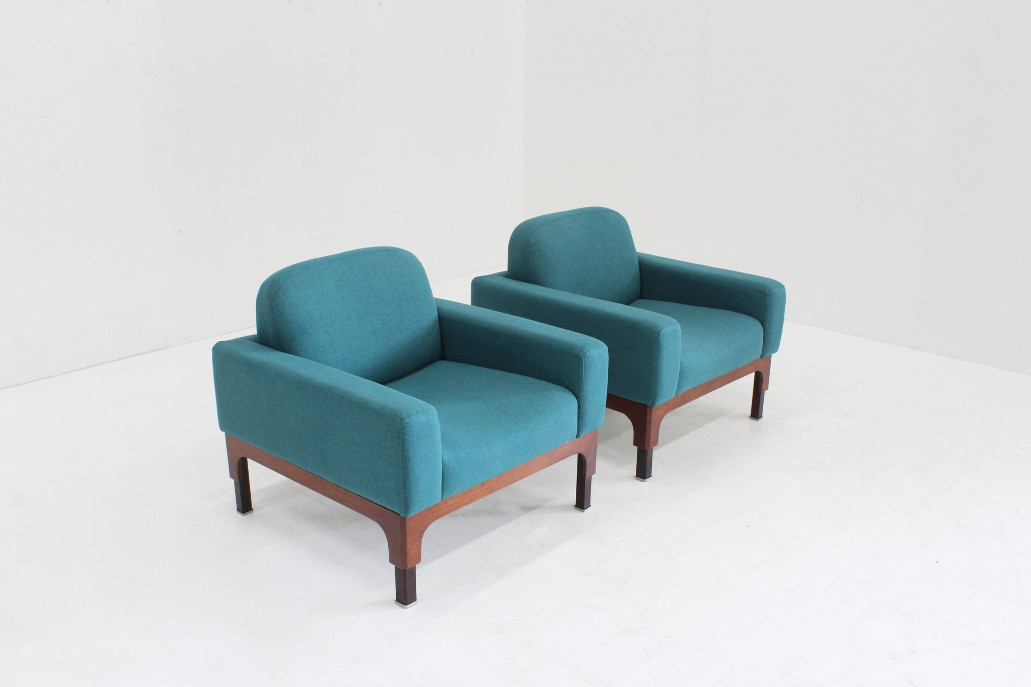 Mid Century Pair of "Romantica" Armchairs by Piero Ranzani for Elam , 1950s