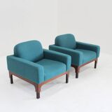 Mid Century Pair of "Romantica" Armchairs by Piero Ranzani for Elam , 1950s