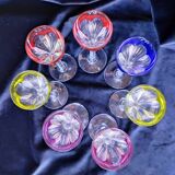 Saint-Louis overlay crystal port liqueur service