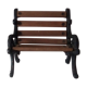 Banc miniature vintage en bois et fer forgé