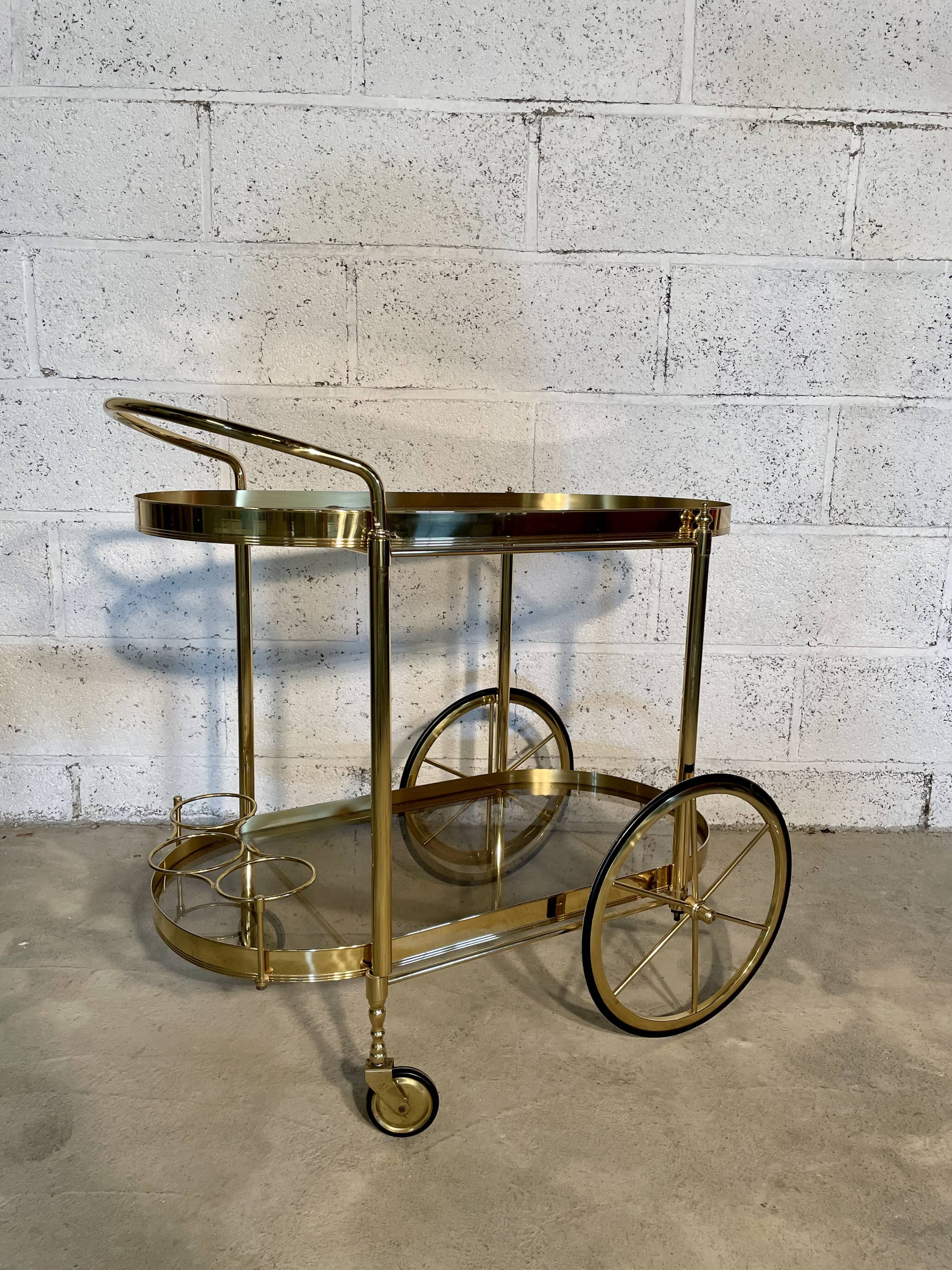 Golden vintage rolling service