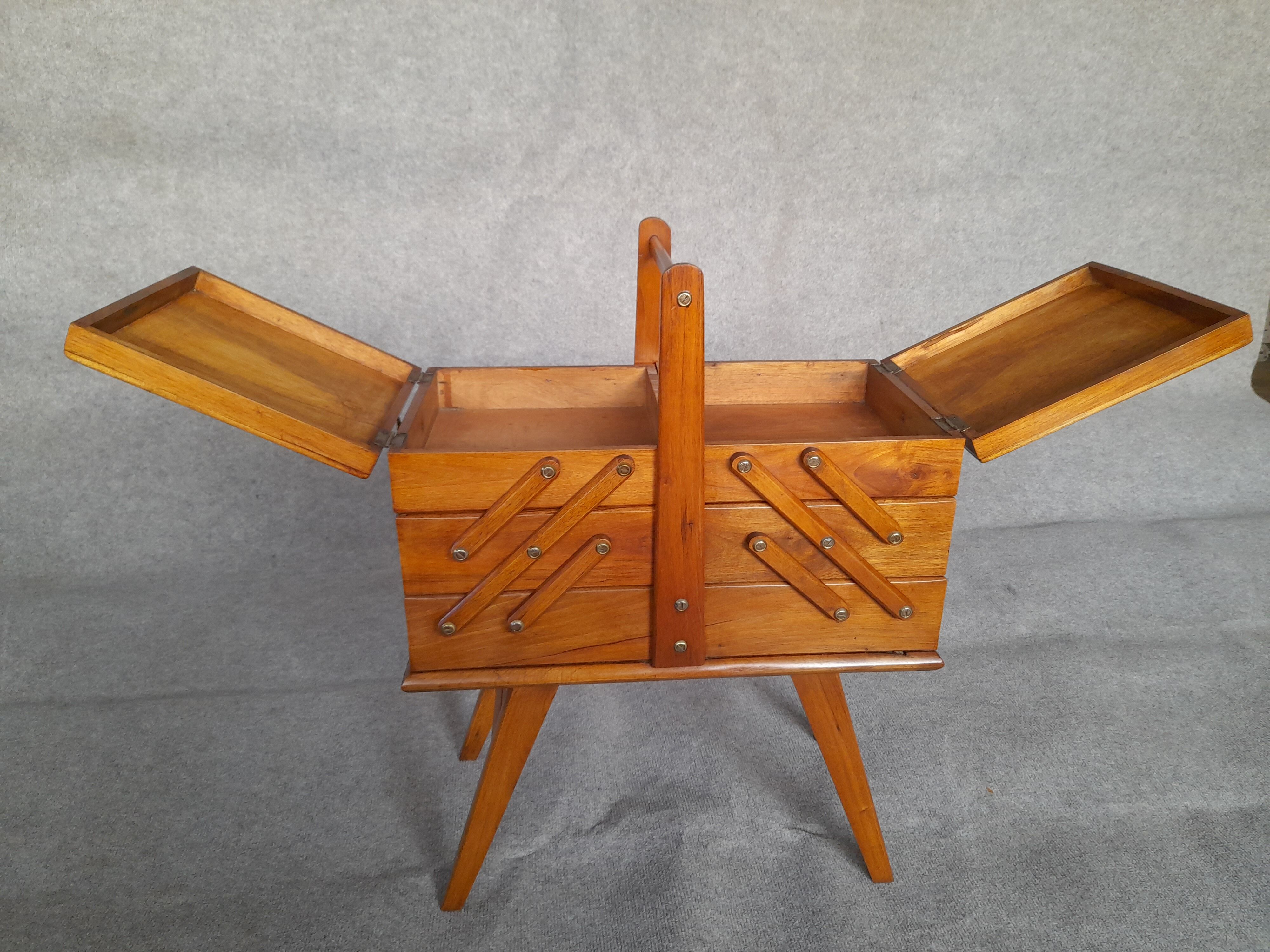 Vintage solid walnut worker