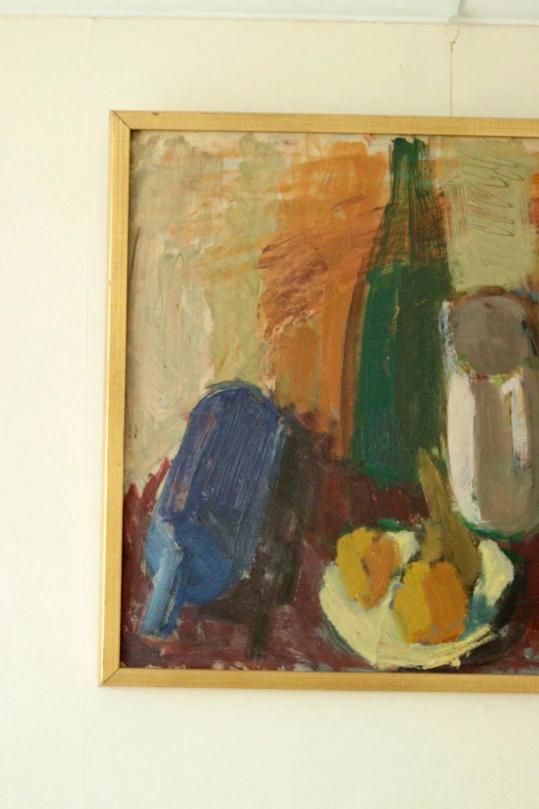 Original Swedish oil on panel – signed "O. Ln", 1950