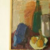 Original Swedish oil on panel – signed "O. Ln", 1950