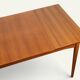 Rectangular extendable dining table in Scandinavian teak – 1960s