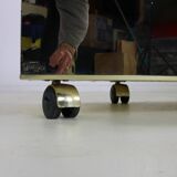 Seventies design bar cabinet by Harvey Guzzini for Stilglass Donati