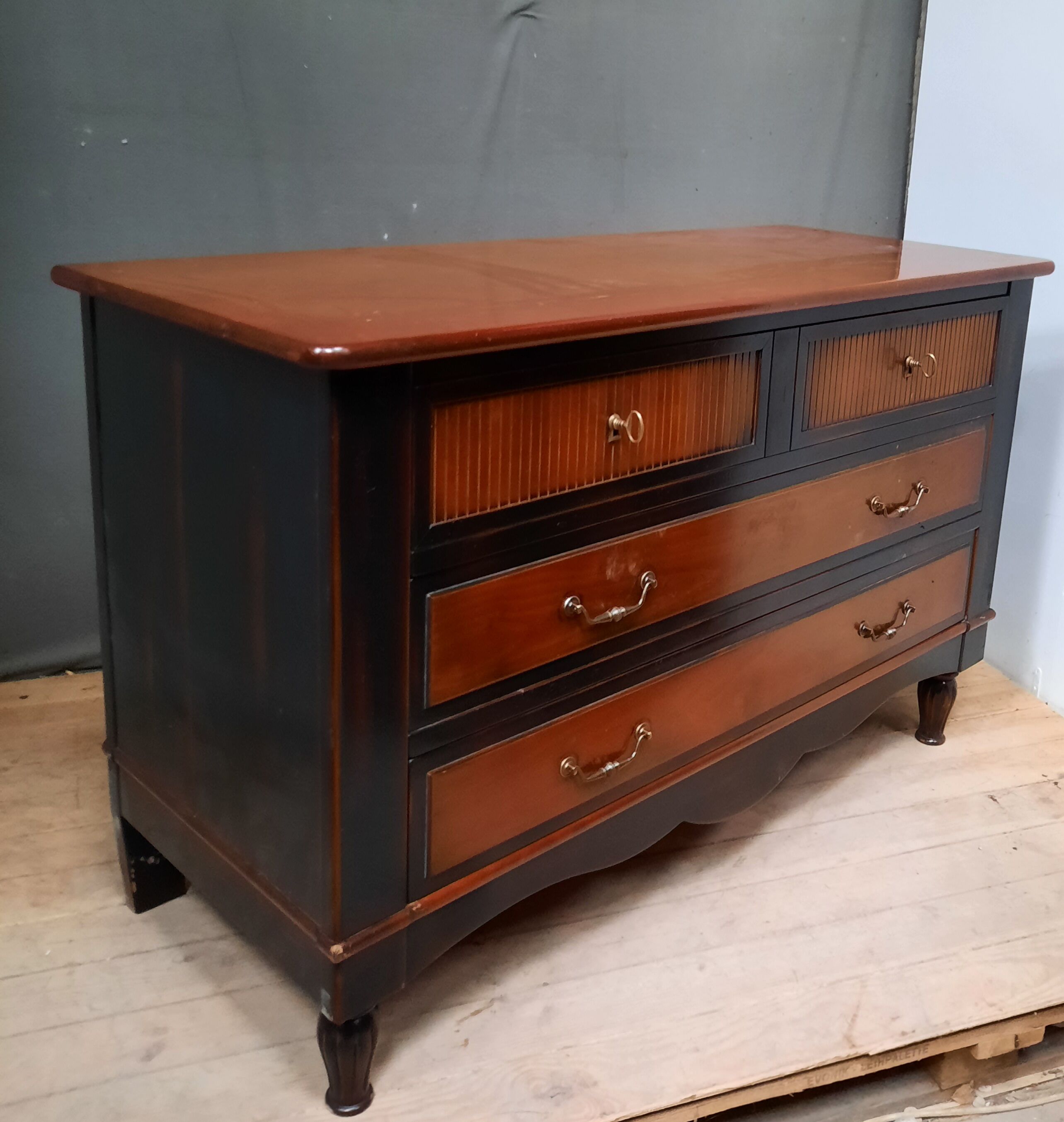 Louis xvi style chest of drawers painted