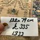 Distressed Turkish Rug 122x79 cm Vintage Shabby, Wool Tribal Blue, Beige Small