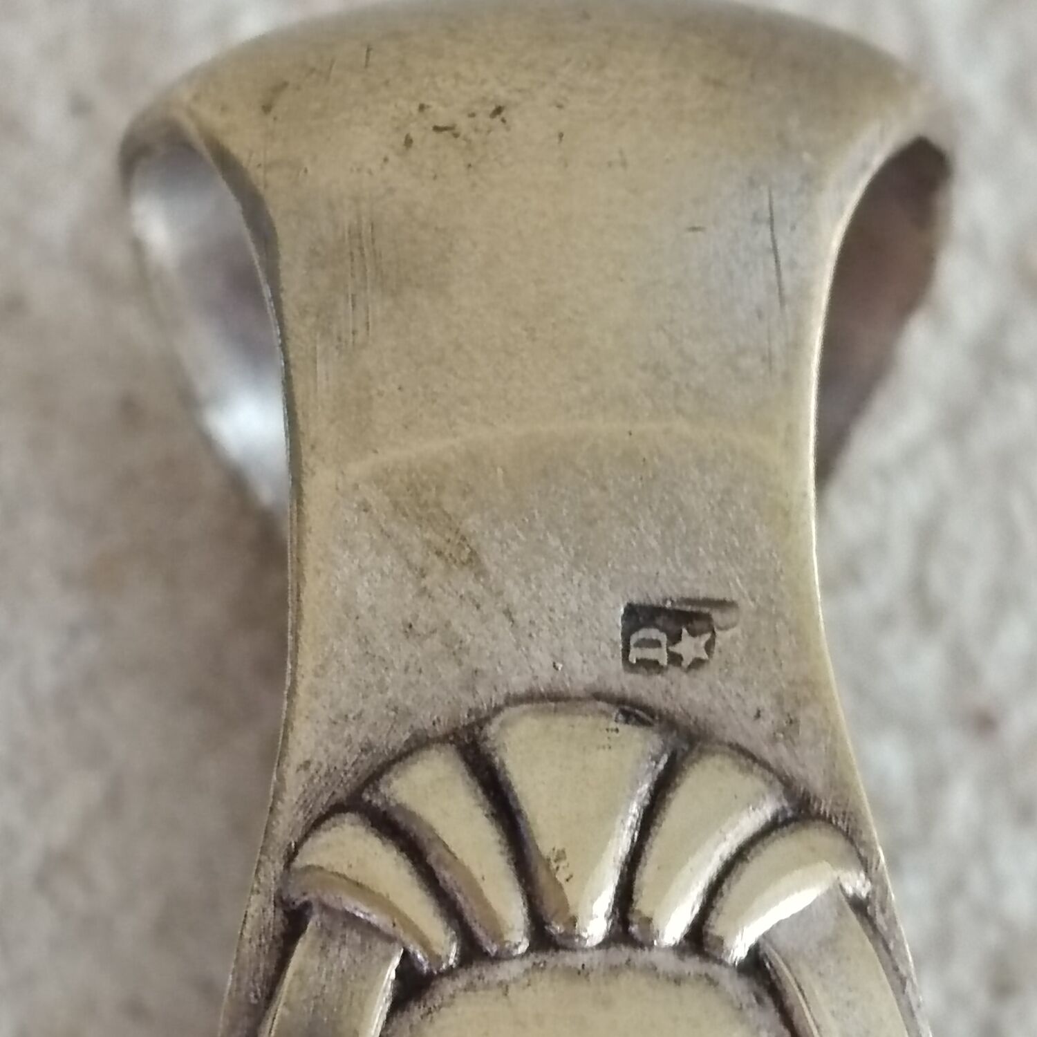 Art Nouveau brass sugar tongs