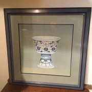 Ming blue and white pottery, hand-painted.