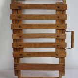 Folding wooden stool