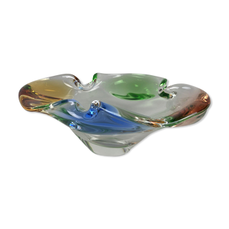 Art Glass Ashtray by Frantisek Zemek for Mstisov Glassworks, Czechoslovakia, 1960's