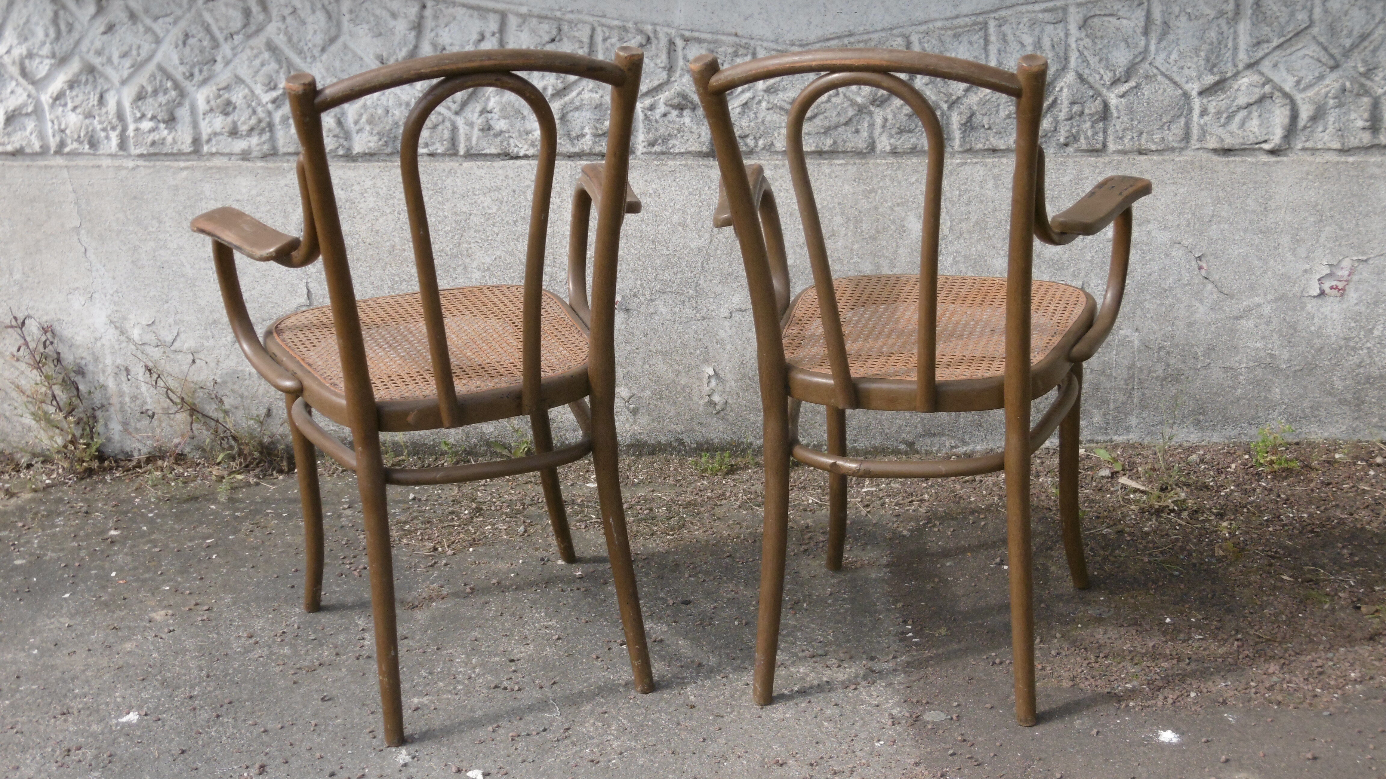 Viennese bistro armchair sitting cane