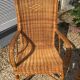 Pair of rattan armchairs