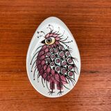 Small oyster or Danish sauce plates from the mid-century by Beth Breyen for Royal Copenhagen, set of 4.