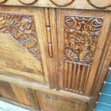 1930s headboard in solid oak
