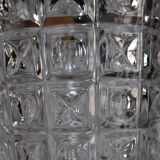 Glass vase 1970 geometric patterns