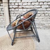 Adult rattan basket chair