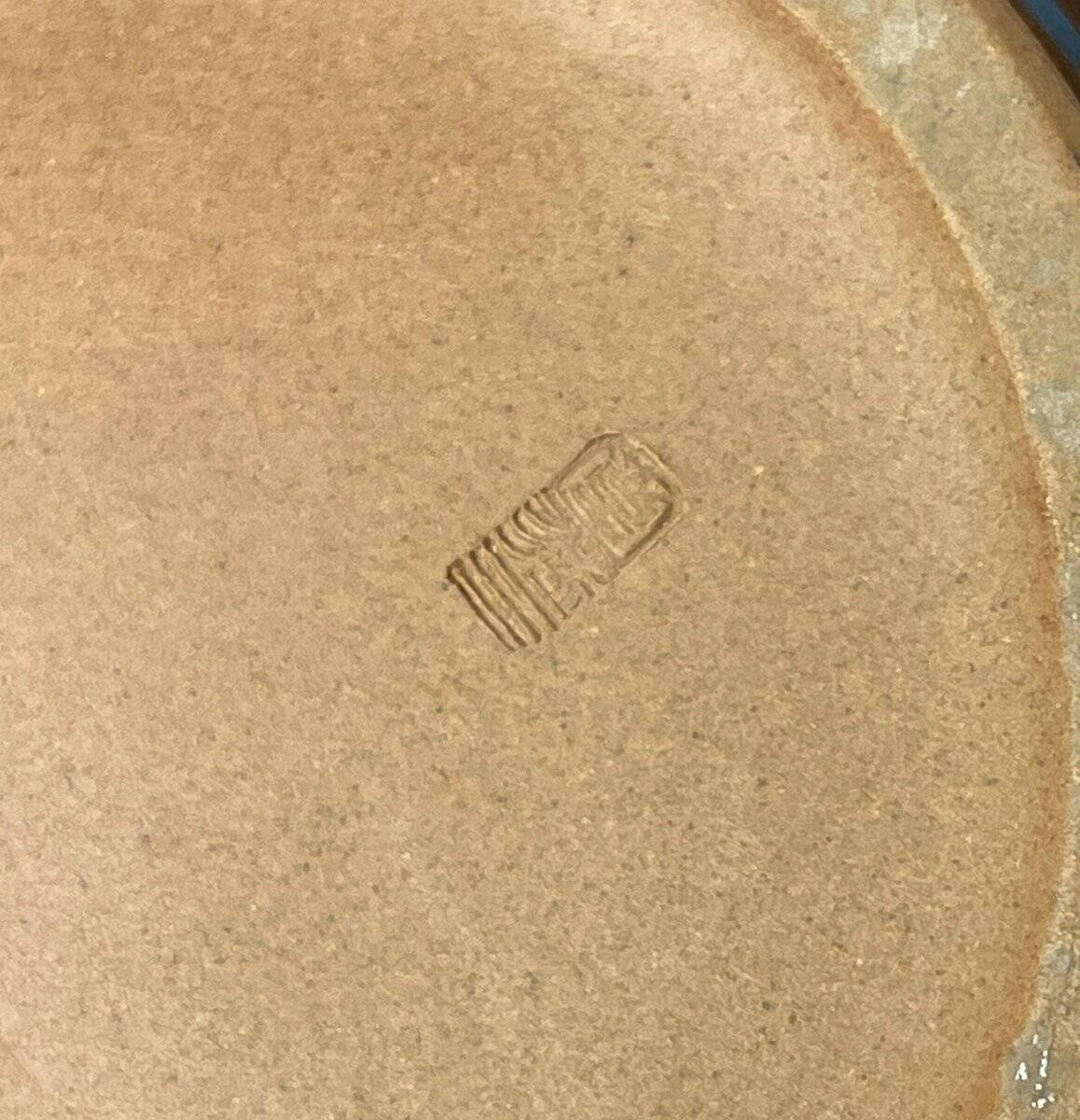 Vintage Japanese workshop pottery vase from Tokoname, 1970s.