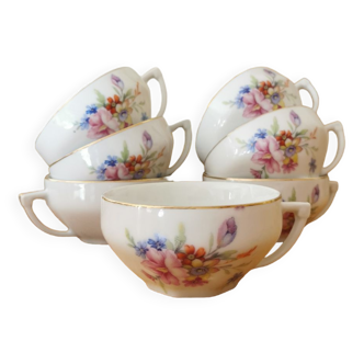 Vintage flower mugs