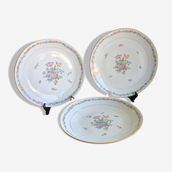 3 plats de service en porcelaine de Limoges porcelaine limousine