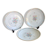 3 serving dishes in Limoges porcelain - Porcelaine limousine