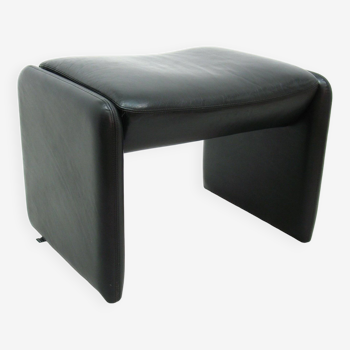 Large Bora Leather Pouf from Leolux, 1980s