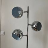 Vintage chrome floor lamp - 60s-70s - Space Age / Mid-Century Mo style