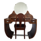 Art Deco rosewood chair and dressing table set in ocean liner style