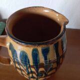 50s folk art pitcher