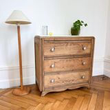 Art Deco chest of drawers in solid oak